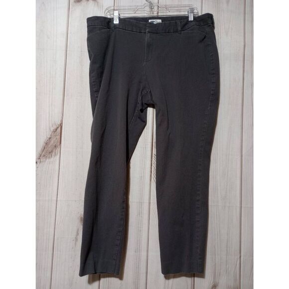 Old Navy Pants Ladies 18 Gray Khakis Pixie‎ - Picture 1 of 6
